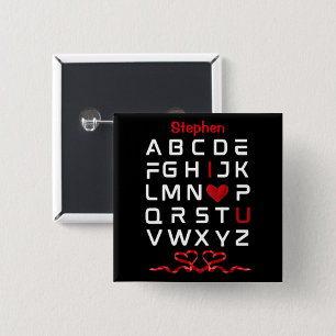 Alphabet Chart I I Liebe Button