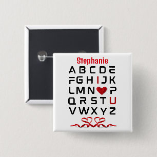 Alphabet Chart I I Liebe Button