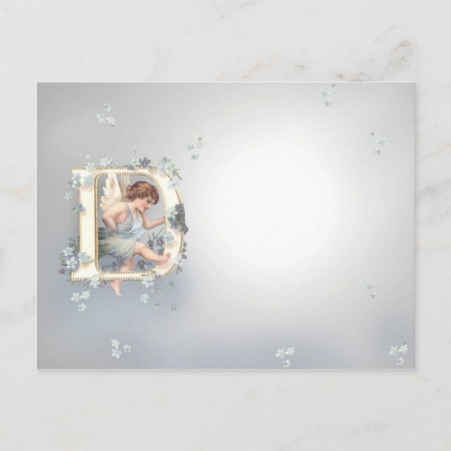 Alphabet Cherub Postkarte (Vorderseite)