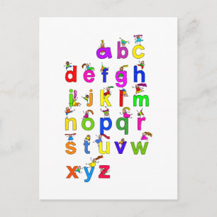 Alphabet Children Postkarte