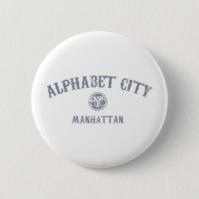 Alphabet City Button (Vorderseite)