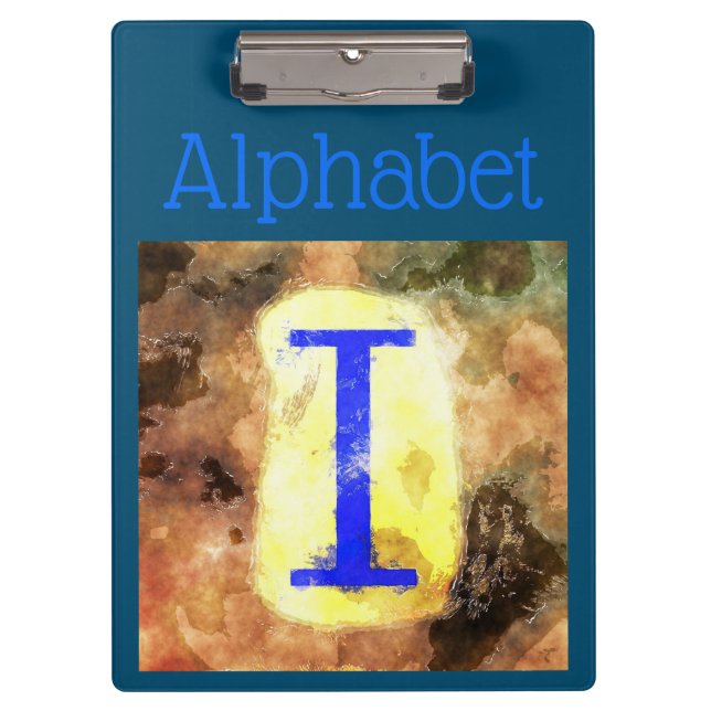 Alphabet Clipboard Klemmbrett (Vorderseite)
