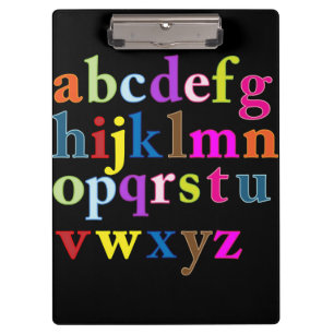 Alphabet Clipboard Klemmbrett