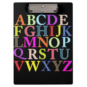 Alphabet Clipboard Klemmbrett