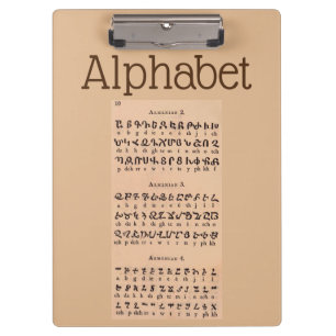 Alphabet Clipboard Klemmbrett