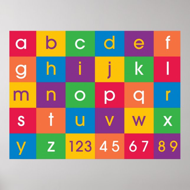 Alphabet Colors Poster (Vorne)