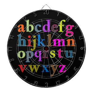 Alphabet Dartscheibe