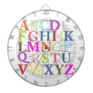 Alphabet Dartscheibe