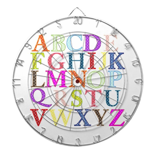Alphabet Dartscheibe (vorne)