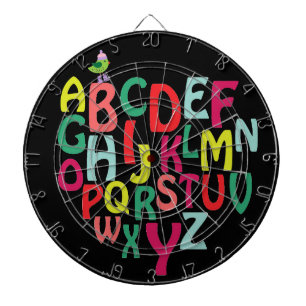 Alphabet Dartscheibe