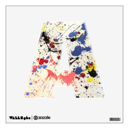Alphabet Decal - Paint Spritzer (2)