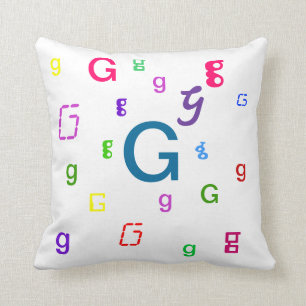 Alphabet-dekoratives Buchstabe-Kissen G Kissen