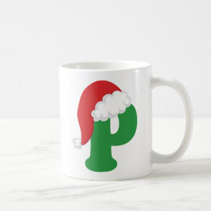 Alphabet des Weihnachtsbuchstabe-P Kaffeetasse