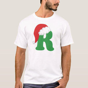 Alphabet des Weihnachtsbuchstabe-R T-Shirt