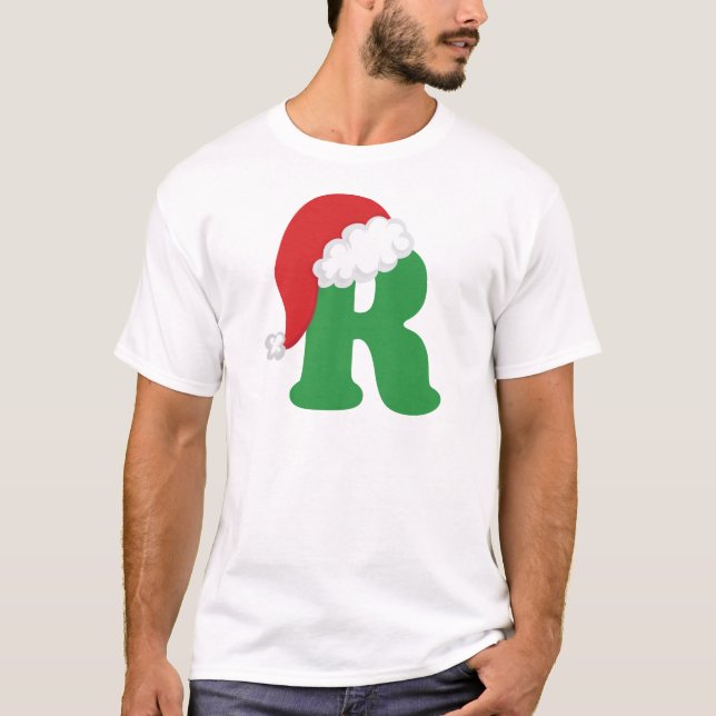 Alphabet des Weihnachtsbuchstabe-R T-Shirt (Vorderseite)