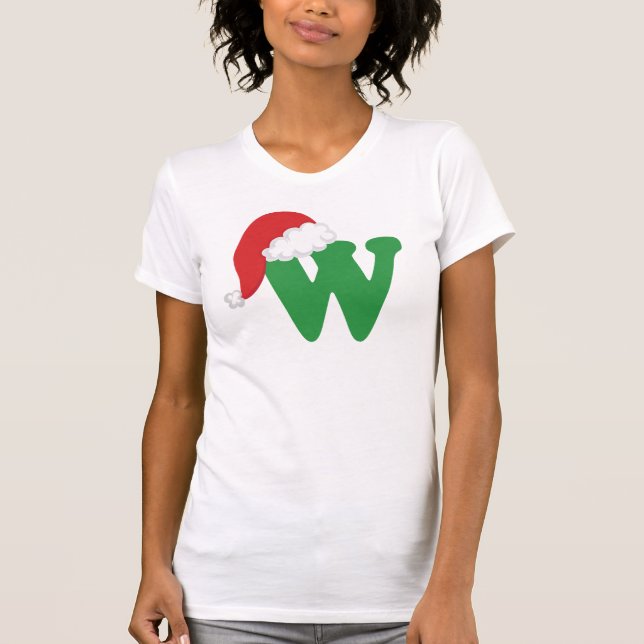 Alphabet des Weihnachtsbuchstabe-W T-Shirt (Vorderseite)