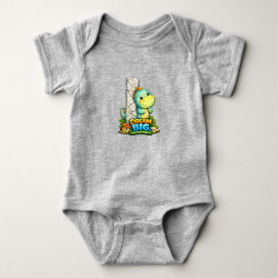 🦕✨ Alphabet Dino “I” Baby Jersey Bodysuit Strampler