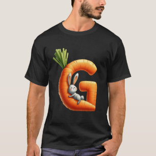 Alphabet-Eier Ostern ABCs Karotte Buchstabe G für T-Shirt