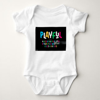 Alphabet einzigartiges Design Baby Jersey Bodysuit Baby Strampler