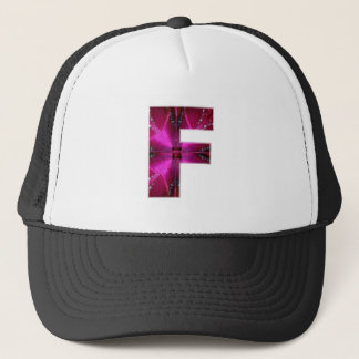 Alphabet F FF FFF: Schein-Thema Truckerkappe