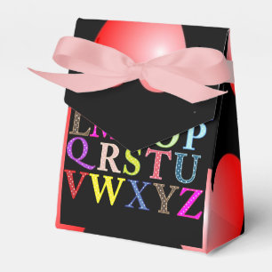 Alphabet Favor Box Geschenkschachtel