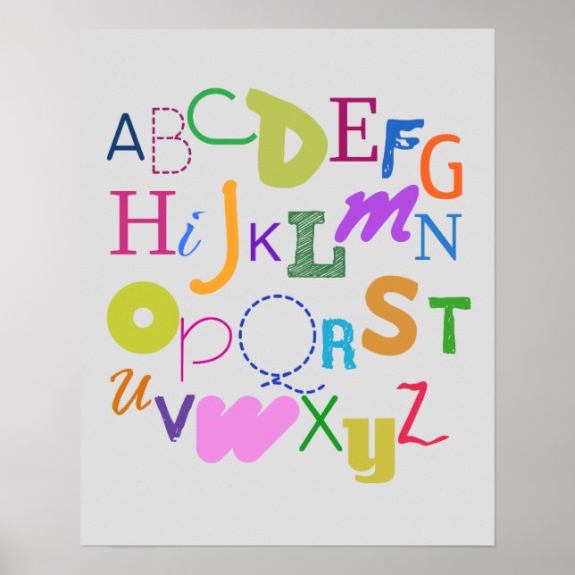Alphabet (fett) poster (Vorne)