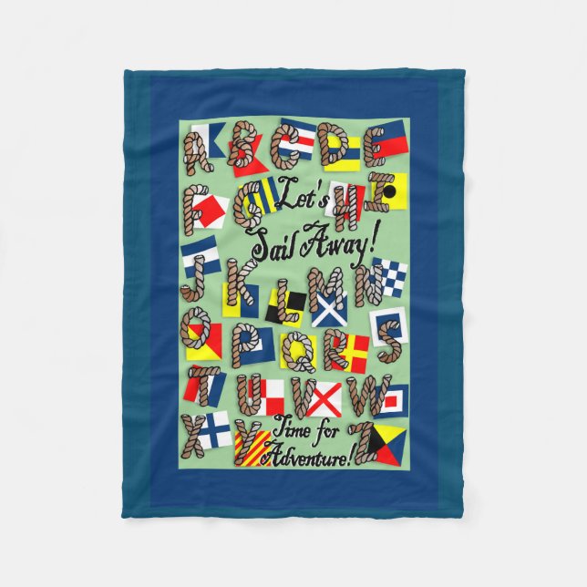 Alphabet Fleecedecke (Vorderseite)