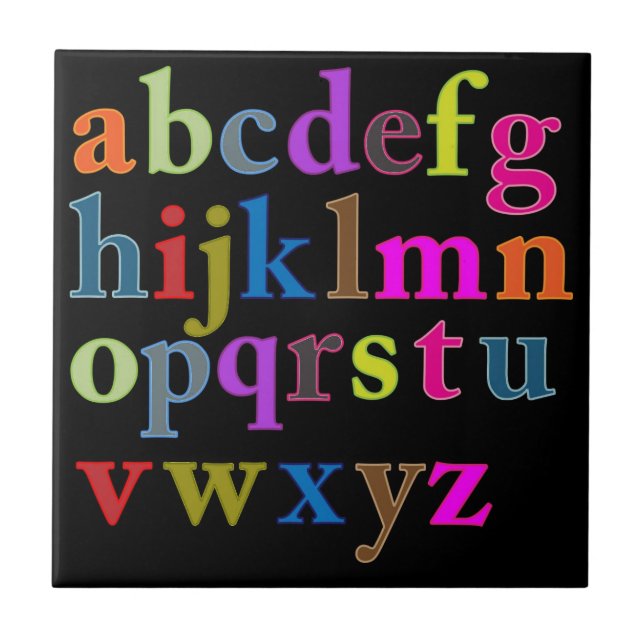 Alphabet Fliese (Vorderseite)