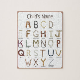 Alphabet für Bildung Puzzle