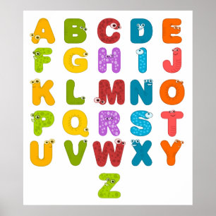 Alphabet für Kinder Poster