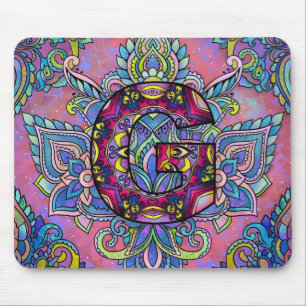 Alphabet G mandala Mousepad