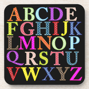 Alphabet Getränkeuntersetzer
