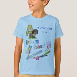 Alphabet-Hauptstädte zurück zur Schule T-Shirt
