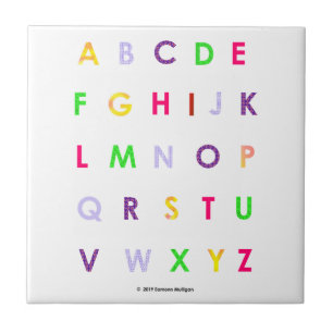 Alphabet-Hauptstadts-Buchstaben Fliese