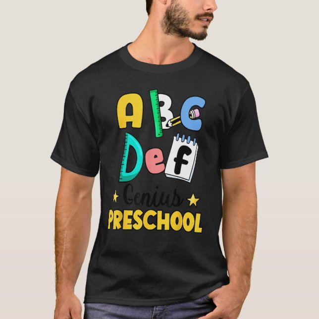 Alphabet Hi Back To School ABC Pre K Kindergarten  T-Shirt (Vorderseite)