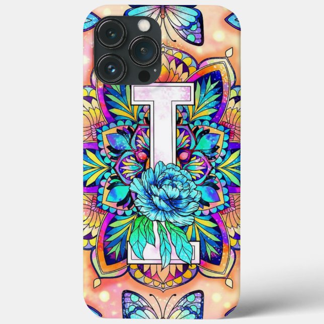 Alphabet I mandala Case-Mate iPhone Hülle (Rückseite)