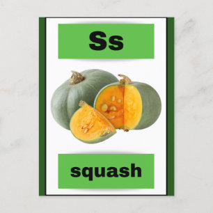 Alphabet-Karte (mit echtem Bild) Feiertagspostkarte