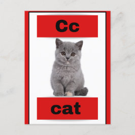 Alphabet-Karte(mit echtem Bild)Ferienpostkarte Feiertagspostkarte