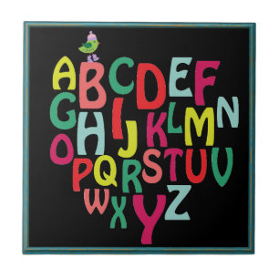 Alphabet Keramik Fliese