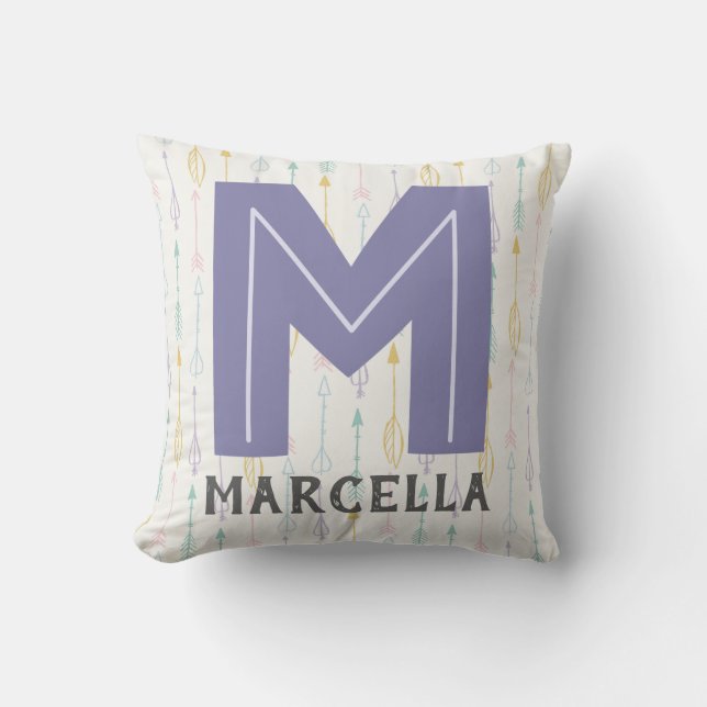 Alphabet-Kinderzimmer Kissen (Vorderseite)