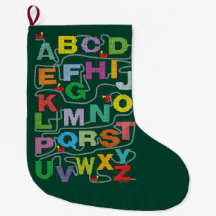 Alphabet Labyrinth Rätsel Eisenbahn Großer Weihnachtsstrumpf