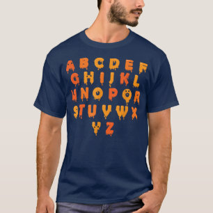 Alphabet Lazy Halloween Kostüme Niedliche Briefe u T-Shirt