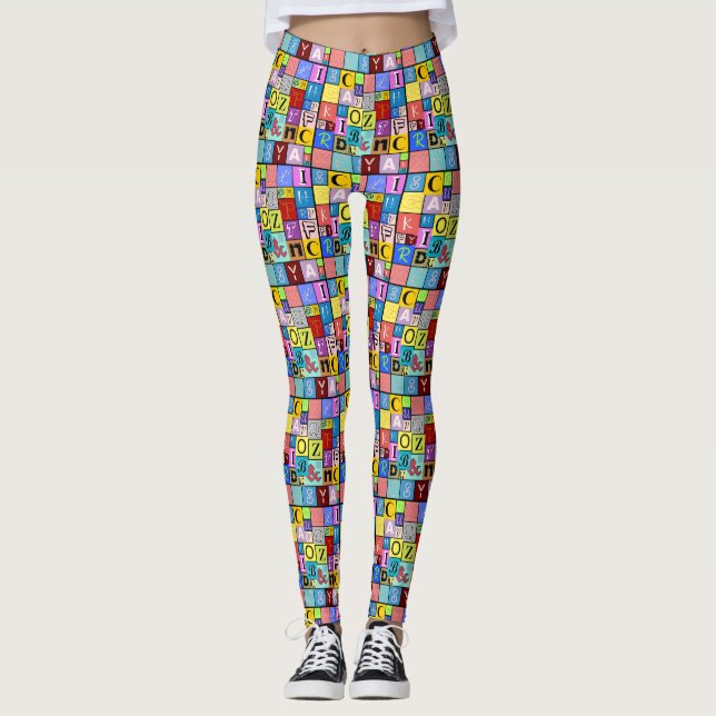 Alphabet Leggings (Vorderseite)