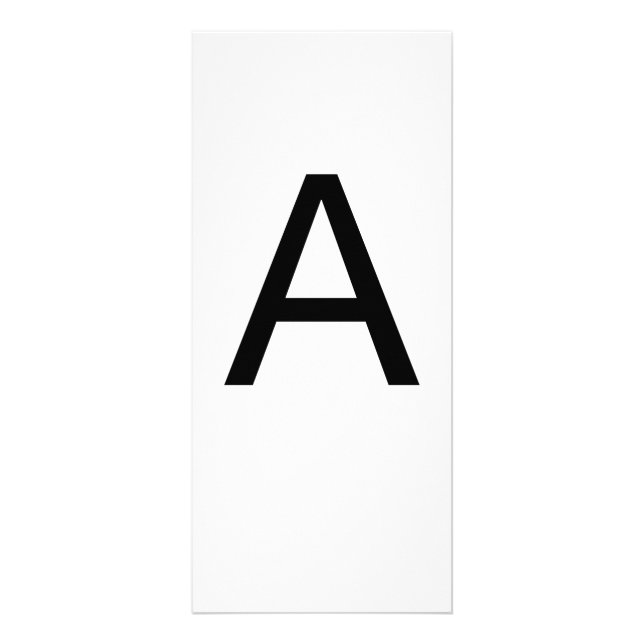 Alphabet Letter A Learning Bildung Card Werbekarte (Vorne)