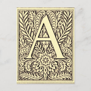 Alphabet Letter A Postkarte