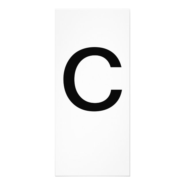 Alphabet Letter C Learning Bildung Card Werbekarte (Vorne)