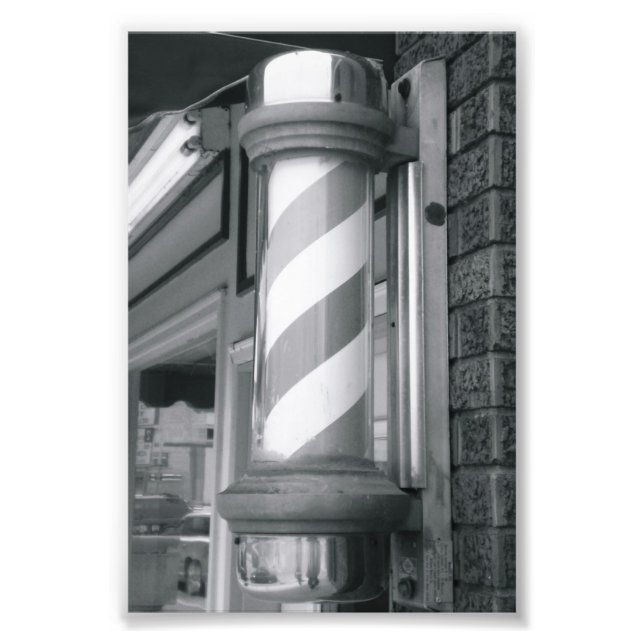 Alphabet Letter Fotografie I4 Schwarz und Weiß 4x6 (Vorne)