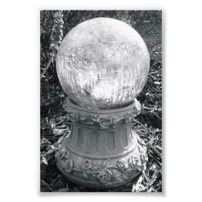 Alphabet Letter Fotografie I8 Schwarz und Weiß 4x6 (Vorne)