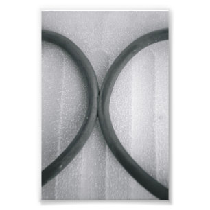 Alphabet Letter Fotografie X4 Schwarz und Weiß 4x6