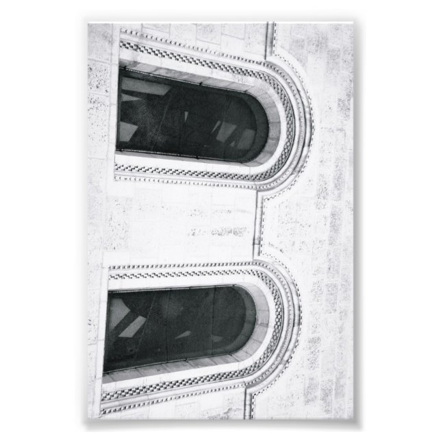 Alphabet Letter Fotografy B1 Black and White 4x6 Fotodruck (Vorne)